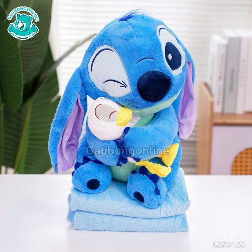 Gối Chăn Mền Stitch Ôm Vịt