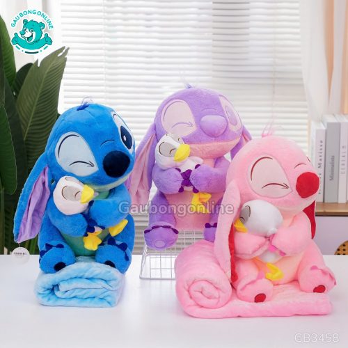 Gối Chăn Mền Stitch Ôm Vịt