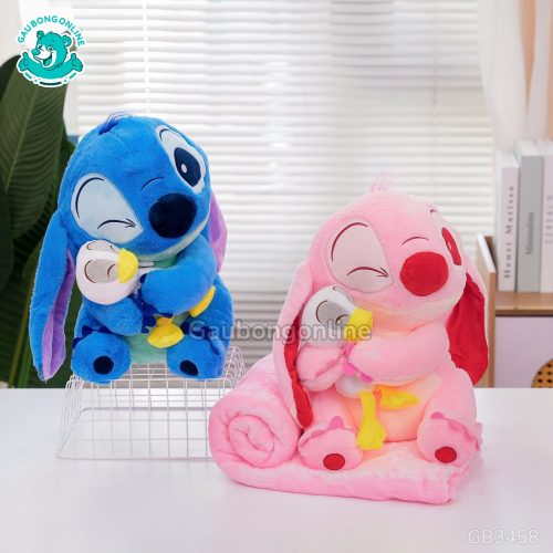 Gối Chăn Mền Stitch Ôm Vịt