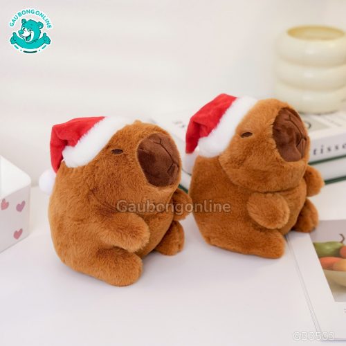 Gấu Bông Capybara Đội Mũ Noel Nhỏ