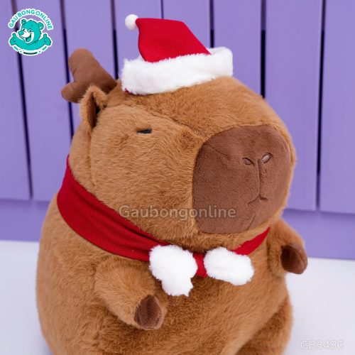 Gấu Bông Noel Capybara Tuần Lộc