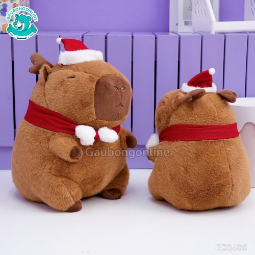 Gấu Bông Noel Capybara Tuần Lộc