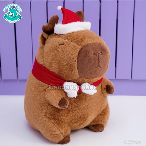 Gấu Bông Noel Capybara Tuần Lộc