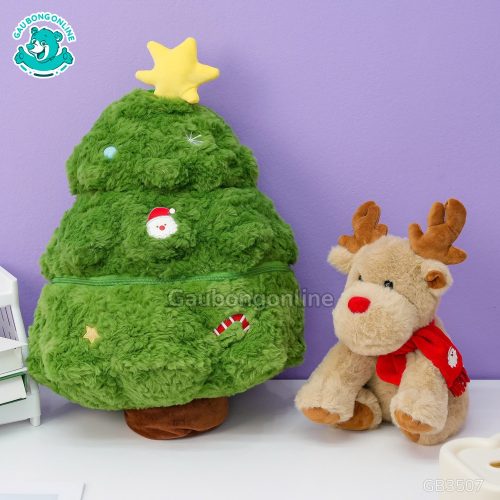 Gấu Bông Noel Cây Thông 2in1 Tuần Lộc