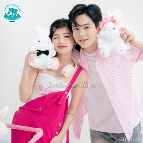 Gấu Bông Couple Dâu Rể Thỏ Snowy