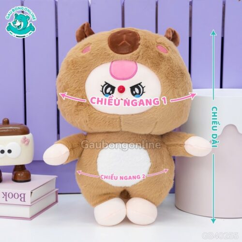 Cách đo kích thước của Gấu Bông Baby Three Cosplay Capybara