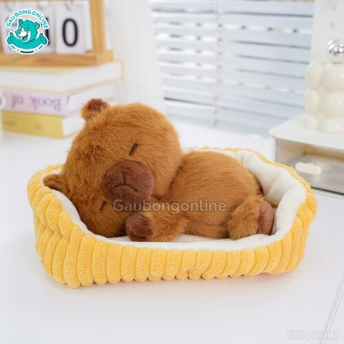 Gấu Bông Capybara Nằm Ngủ
