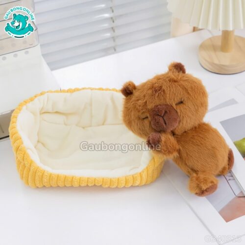Gấu Bông Capybara Nằm Ngủ