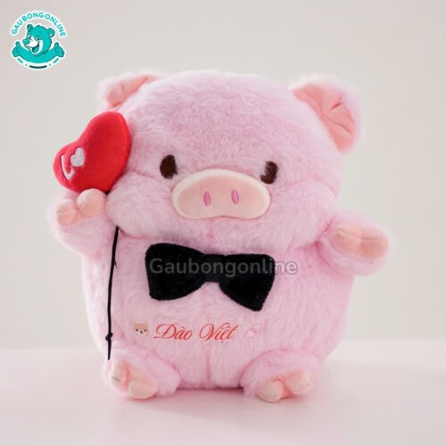 Gấu Bông Couple Dâu Rể Heo Mimi In Tên