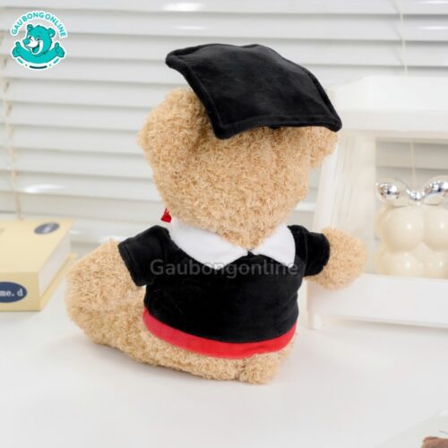 Gấu Bông Head Tales Tốt Nghiệp Vàng In Logo