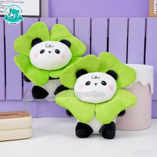 Gấu Trúc Bông Mặt Hoa - Xanh