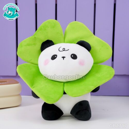 Gấu Trúc Bông Mặt Hoa - Xanh