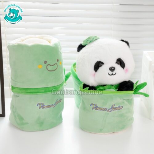 Gấu Trúc Bông Ống Tre In Tên