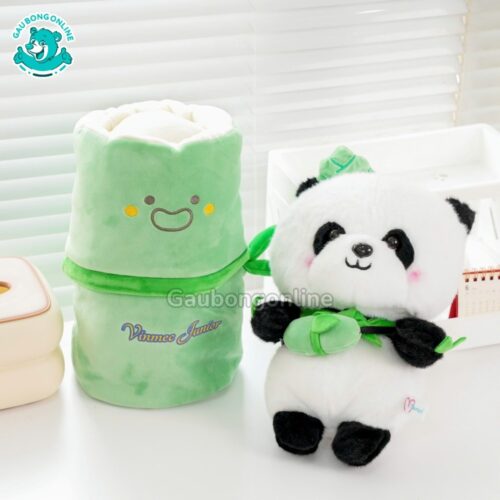 Gấu Trúc Bông Ống Tre In Tên