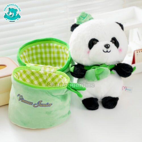 Gấu Trúc Bông Ống Tre In Tên