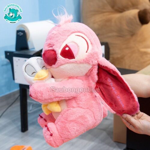 Gấu Bông Stitch Ôm Vịt In Tên