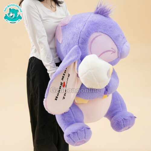 Gấu Bông Stitch Ôm Vịt In Tên