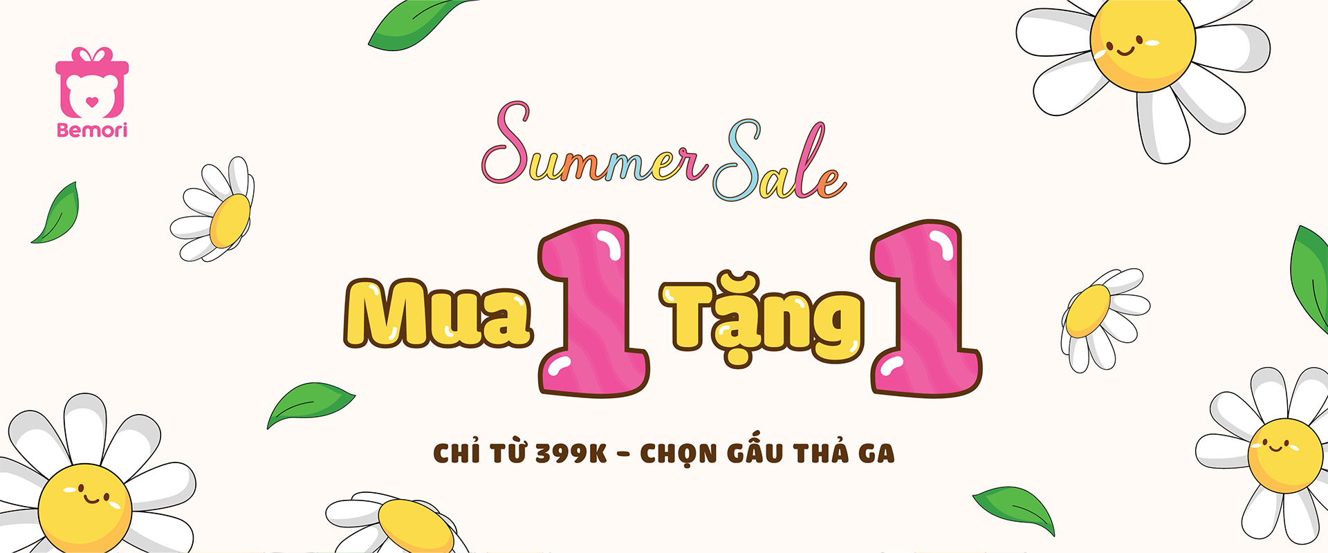 Đại Tiệc Gấu Bông Mua 1 Tặng 1 Tại Bemori