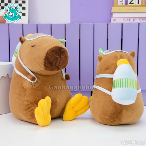 Gấu Bông Capybara Chân Vịt chill nhất mùa hè này