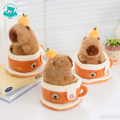 Gấu Bông Capybara Coffee