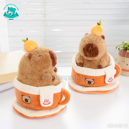 Gấu Bông Capybara Coffee