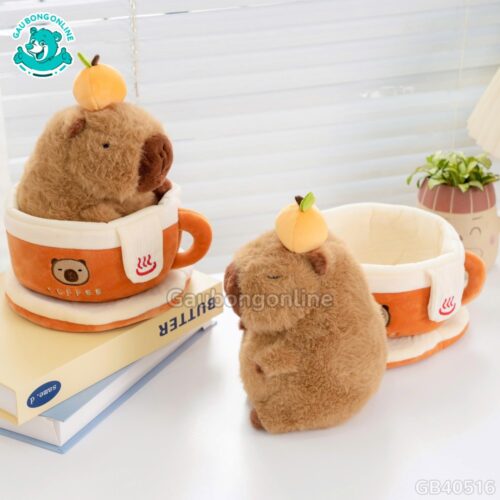 Gấu Bông Capybara Coffee