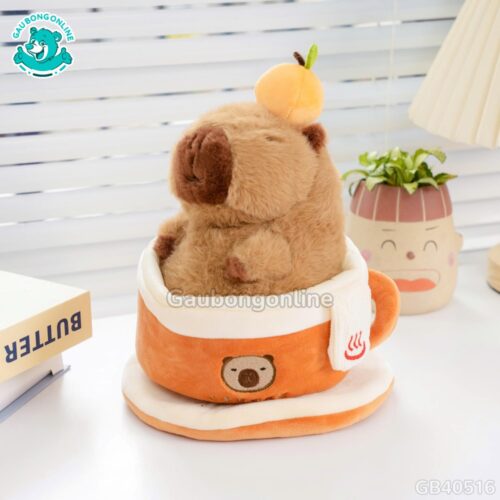 Gấu Bông Capybara Coffee