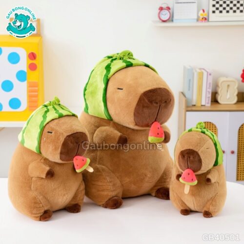 Gấu Bông Capybara Dưa Hấu