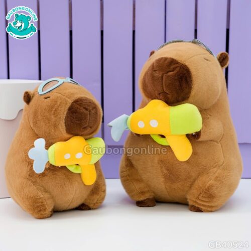 Gấu Bông Capybara Súng Nước: quà tặng độc đáo cho ngày hè rực rỡ