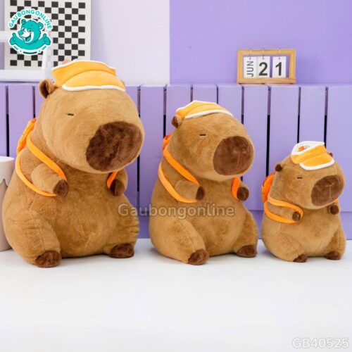 Gấu Bông Capybara Thể Thao Đeo Bóng đa dạng kích thước