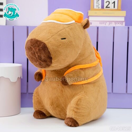 Gấu Bông Capybara Thể Thao Đeo Bóng: bạn đồng hành cho mọi vận động viên nhí