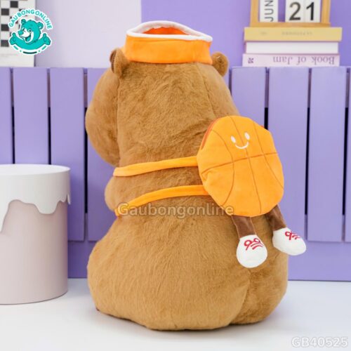 Gấu Bông Capybara Thể Thao Đeo Bóng siêu ngầu