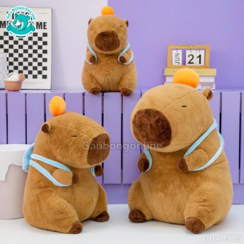 Gấu Bông Capybara Thể Thao Đeo Túi đã được bán tại Gấu Bông Online
