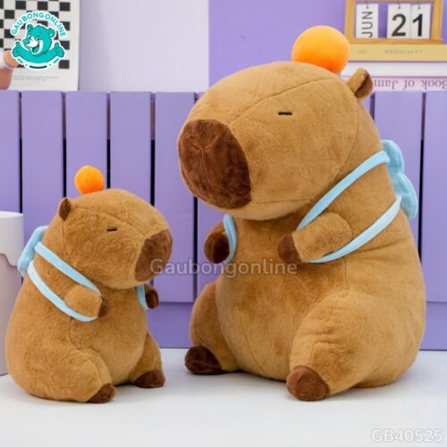 Gấu Bông Capybara Thể Thao Đeo Túi mang năng lượng tích cực mỗi ngày