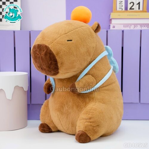 Gấu Bông Capybara Thể Thao Đeo Túi: “cầu thủ” dễ thương nhất nhà bạn