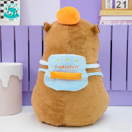 Gấu Bông Capybara Thể Thao Đeo Túi: bạn đồng hành cho mọi vận động viên nhí