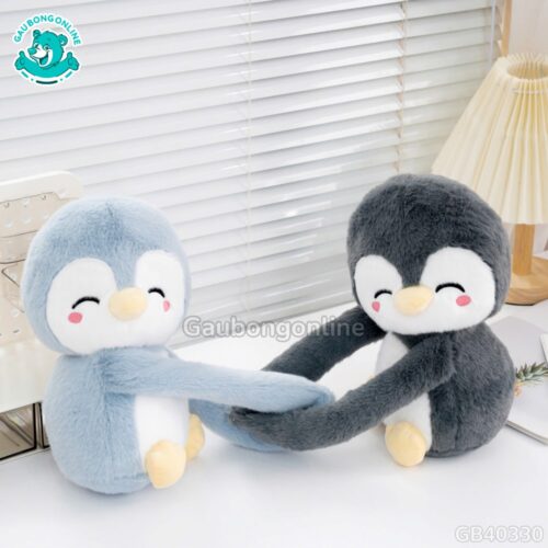 Gấu Bông Cặp Đôi BearHug – Cánh Cụt Pororo & Pipi – Valentine này có nhau, trọn vẹn yêu thương