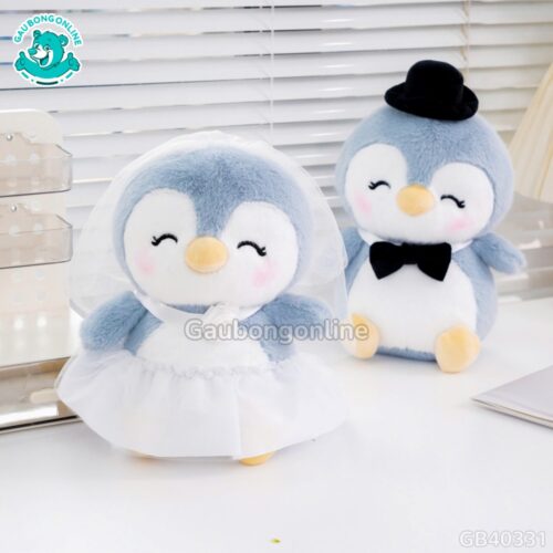 Gấu Bông Couple Dâu Rể Cánh Cụt Pingu – Biểu tượng của tình yêu đôi lứa