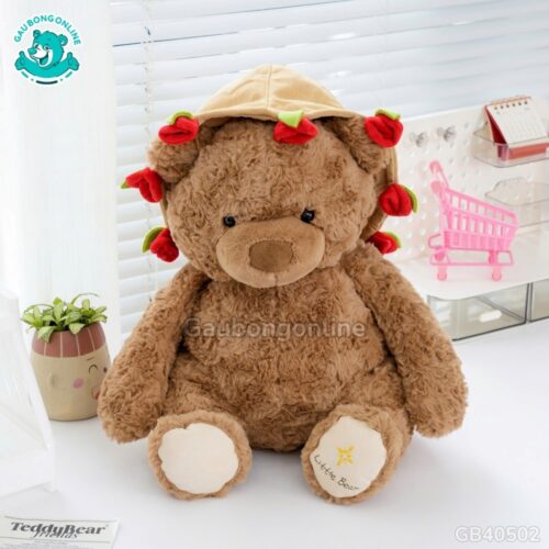 Gấu Boo Đội Mũ Hoa
