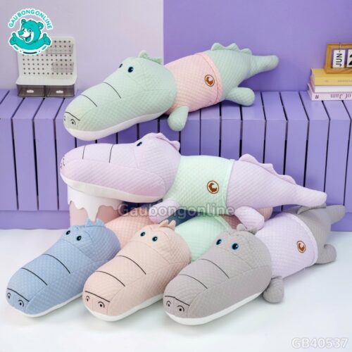 Gối Ôm Lạnh Cá Sấu Mặc Áo