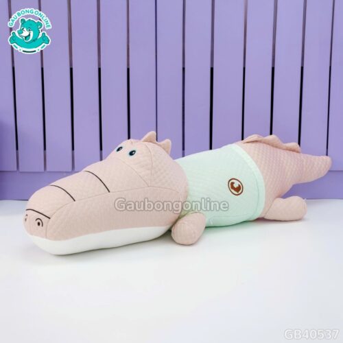 Gối Ôm Lạnh Cá Sấu Mặc Áo
