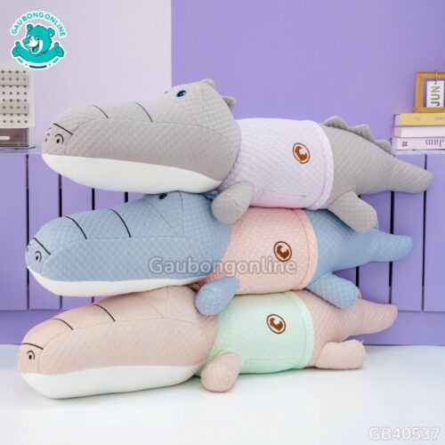 Gối Ôm Lạnh Cá Sấu Mặc Áo