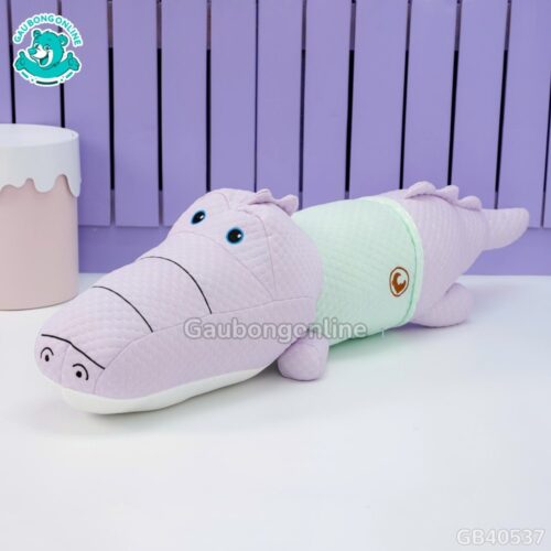 Gối Ôm Lạnh Cá Sấu Mặc Áo