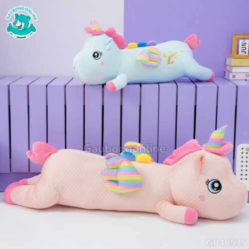 Gối Ôm Lạnh Unicorn Nằm Cánh Galaxy