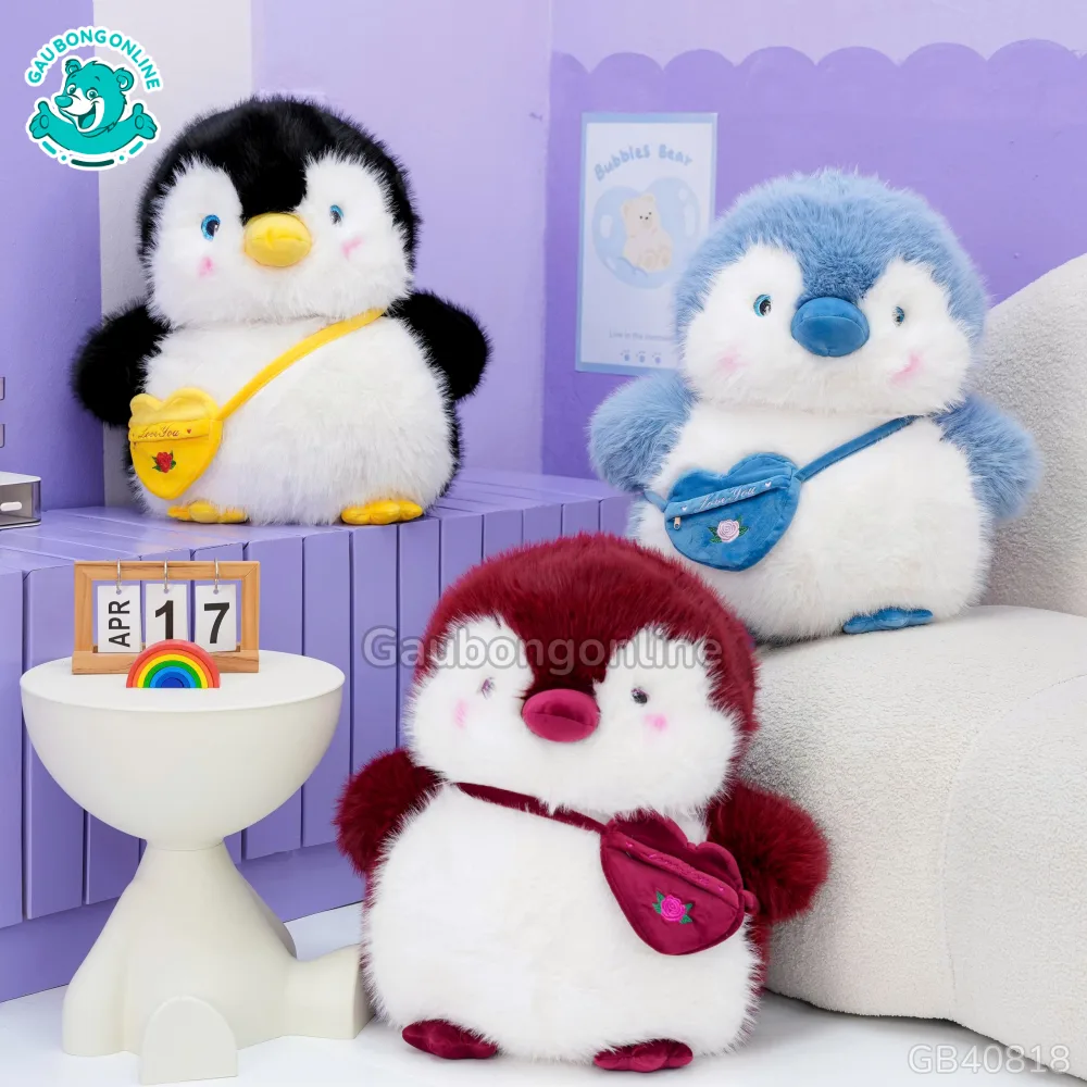 Cánh Cụt Bông Mập Mạp Đeo Túi