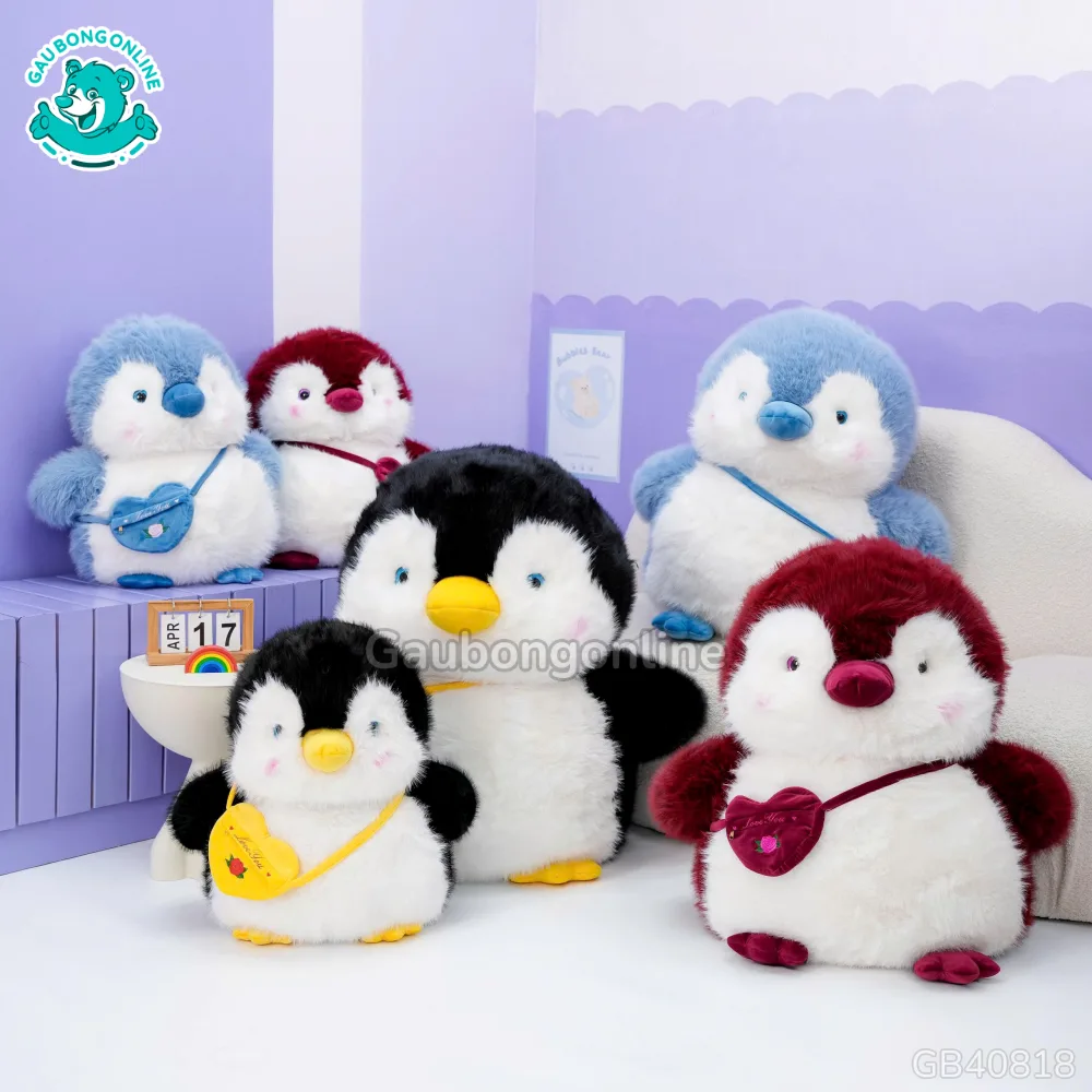 Cánh Cụt Bông Mập Mạp Đeo Túi