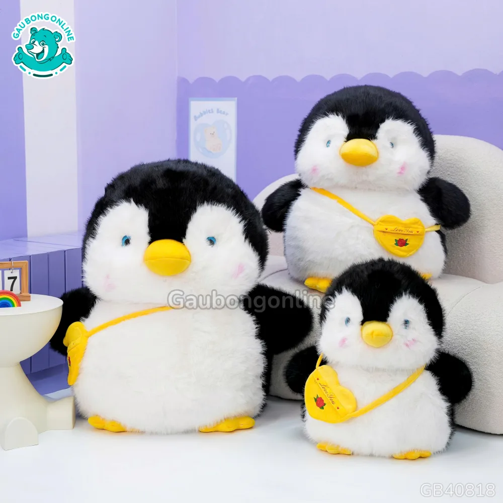 Cánh Cụt Bông Mập Mạp Đeo Túi