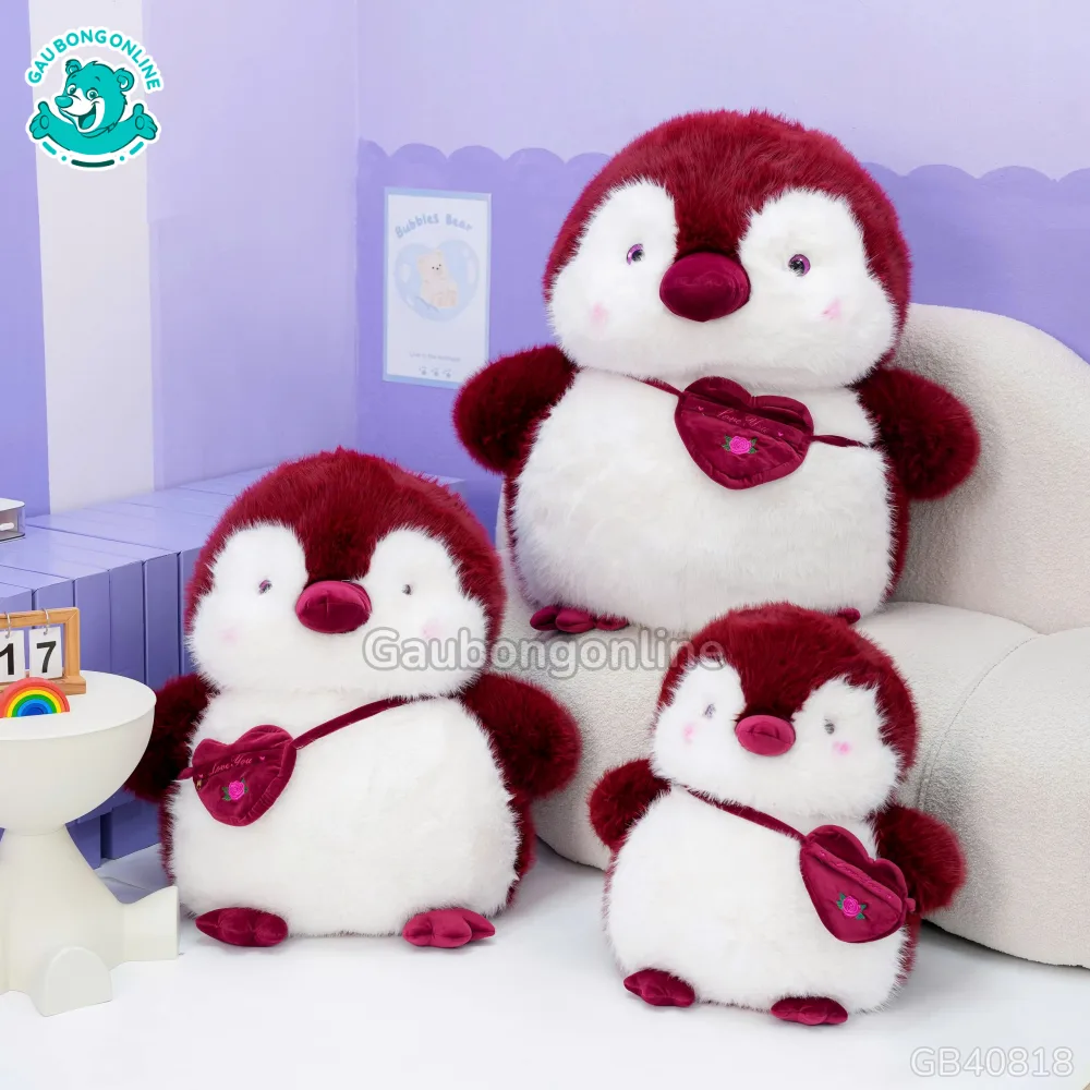 Cánh Cụt Bông Mập Mạp Đeo Túi